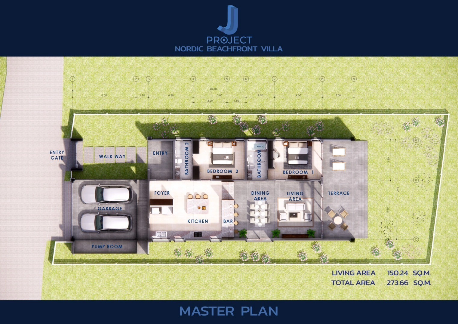 บ้านตากอากาศ Beachfront Villa Nordic style J PROJECT